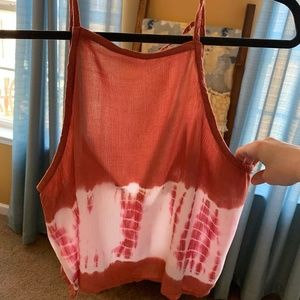 Open Back Tie Dye Tank Top